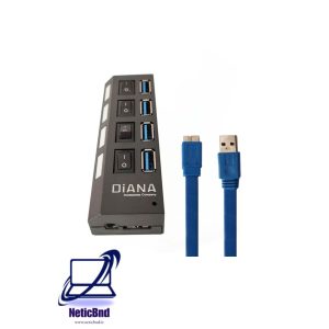 هاب USB3 4PORT DIANA