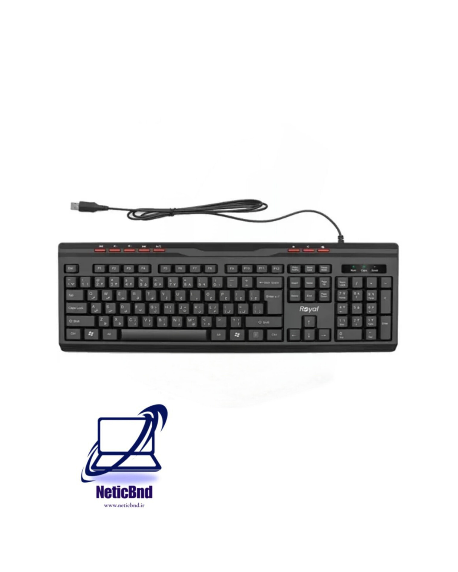 InShot_20260815_110621419 کیبورد ROYAL RK325 سیم دار - تصویر 1